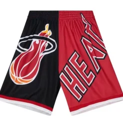 Mitchell & Ness Shorts-Big Face Fashion Shorts 5.0 Miami Heat