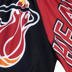 Mitchell & Ness Shorts-Big Face Fashion Shorts 5.0 Miami Heat