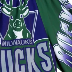 Mitchell & Ness Shorts-Big Face Fashion Shorts 5.0 Milwaukee Bucks