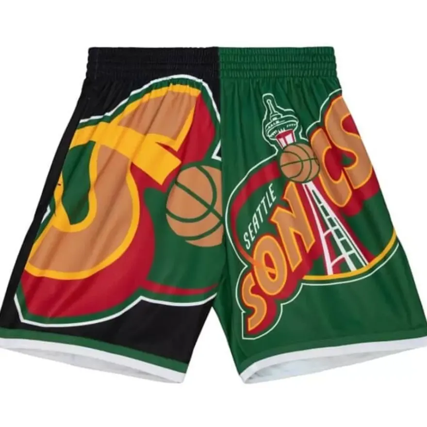 Mitchell & Ness Shorts-Big Face Fashion Shorts 5.0 Seattle Supersonics
