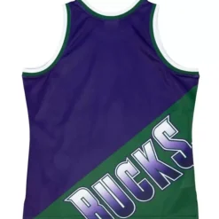 Mitchell & Ness T-Shirts & Tops-Big Face Fashion Tank 5.0 Milwaukee Bucks