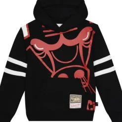Mitchell & Ness Big Kids-Big Face Fleece Hoodie Chicago Bulls