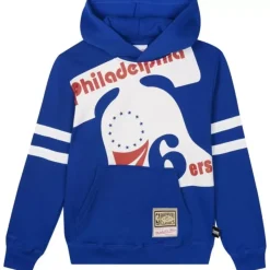 Mitchell & Ness Big Kids-Big Face Fleece Hoodie Philadelphia 76Ers
