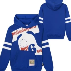 Mitchell & Ness Big Kids-Big Face Fleece Hoodie Philadelphia 76Ers