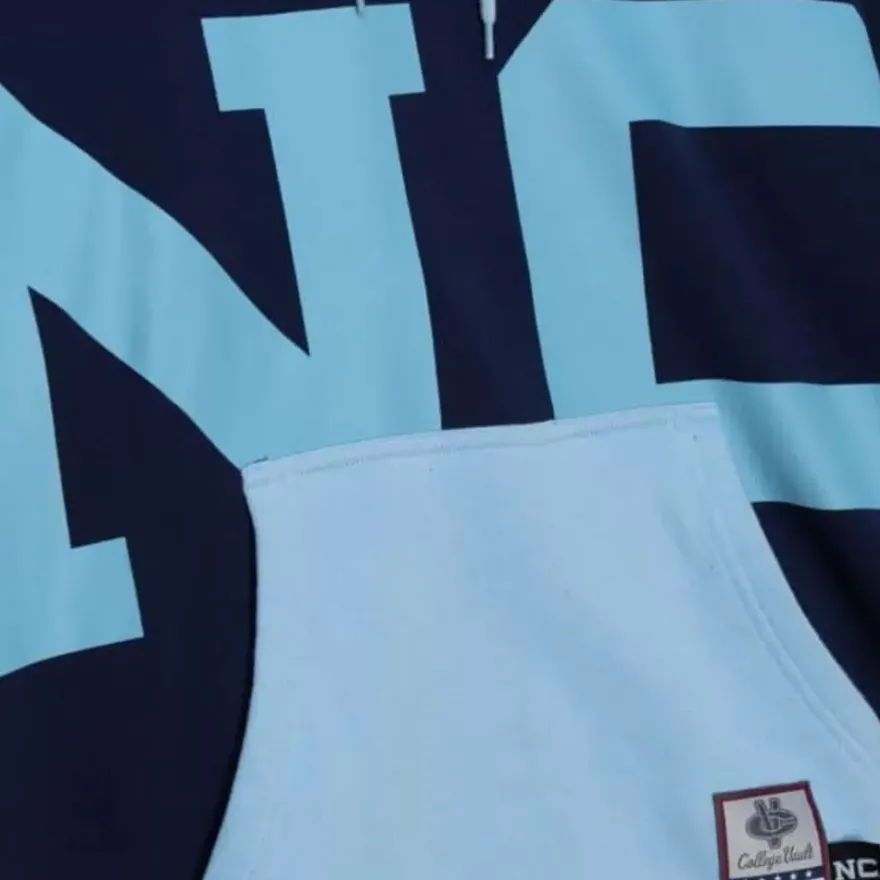 Mitchell & Ness Hoodies & Sweatshirts-Big Face Hoodie 5.0 University Of North Carolina