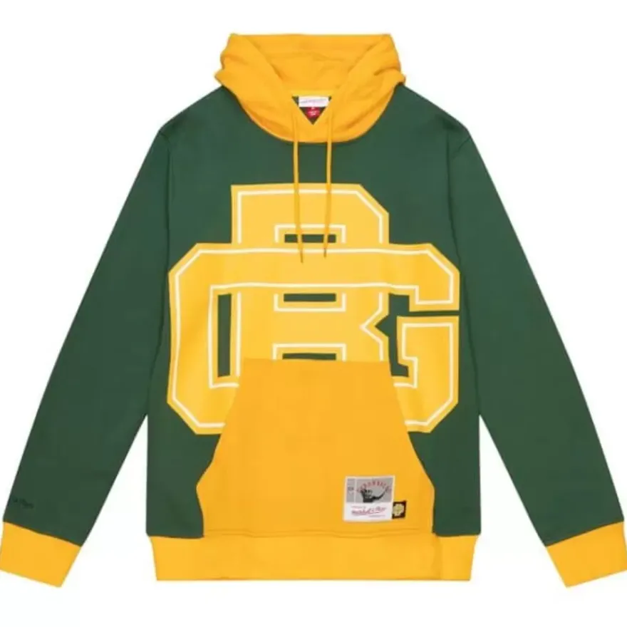 Mitchell & Ness Hoodies & Sweatshirts-Big Face Hoody 5.0 Green Bay Packers