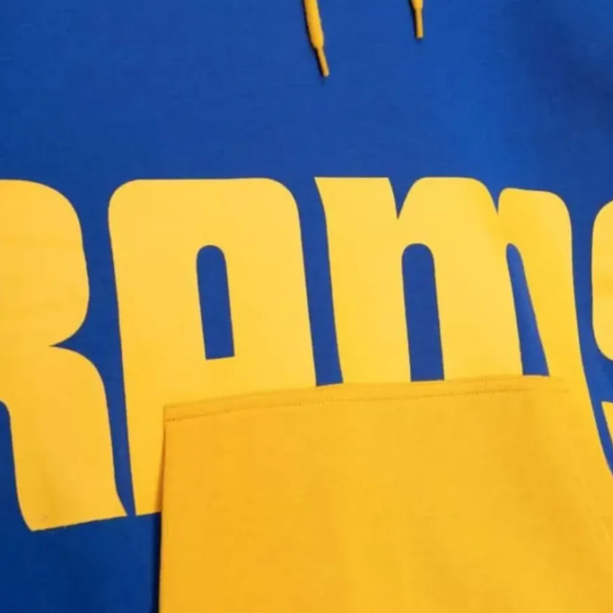 Mitchell & Ness Hoodies & Sweatshirts-Big Face Hoody 5.0 Los Angeles Rams