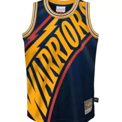 Mitchell & Ness Big Kids-Big Face Jersey Golden State Warriors
