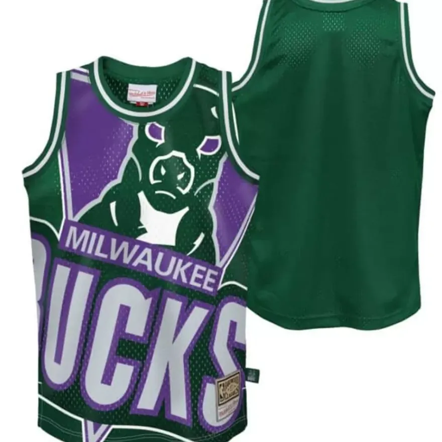 Mitchell & Ness Big Kids-Big Face Jersey Milwaukee Bucks