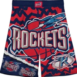 Mitchell & Ness Big Kids-Big Face Jumbotron Mesh Shorts Houston Rockets