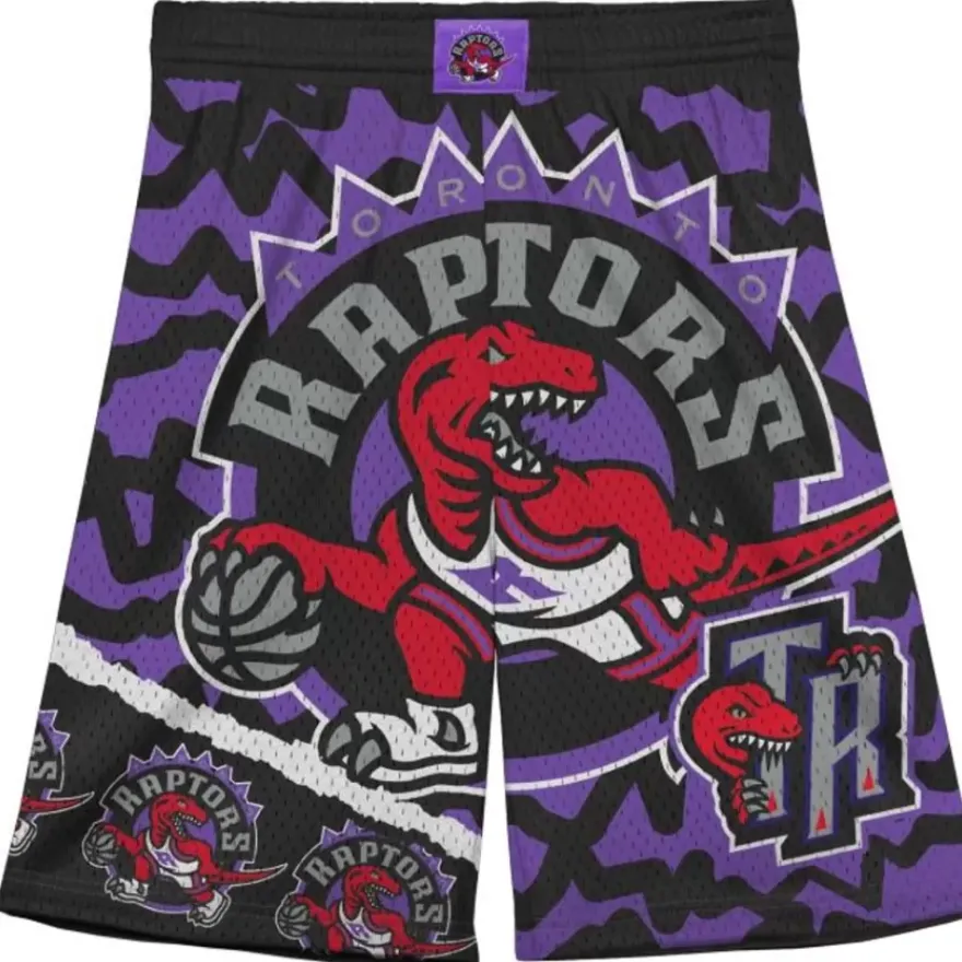 Mitchell & Ness Big Kids-Big Face Jumbotron Mesh Shorts Toronto Raptors