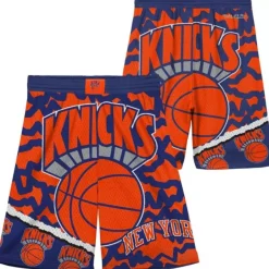 Mitchell & Ness Big Kids-Big Face Jumbotron Mesh Shorts New York Knicks