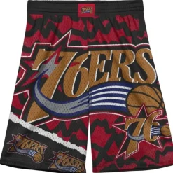 Mitchell & Ness Big Kids-Big Face Jumbotron Mesh Shorts Philadelphia 76Ers