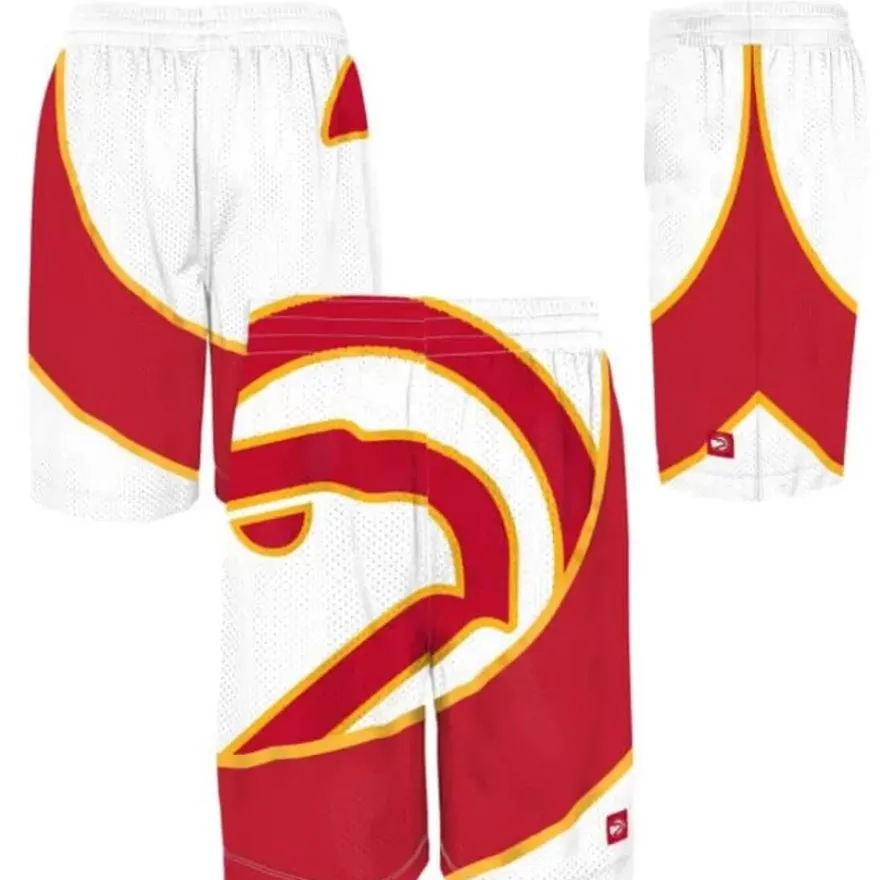 Mitchell & Ness Shorts-Big Face Shorts Atlanta Hawks