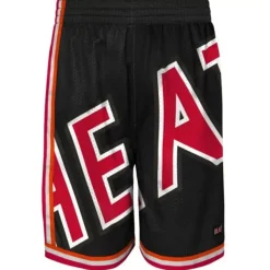 Mitchell & Ness Shorts-Big Face Shorts Miami Heat