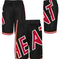 Mitchell & Ness Shorts-Big Face Shorts Miami Heat