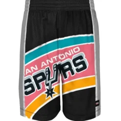Mitchell & Ness Shorts-Big Face Shorts San Antonio Spurs