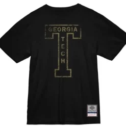 Mitchell & Ness T-Shirts & Tops-Big Logo Tee Georgia Tech