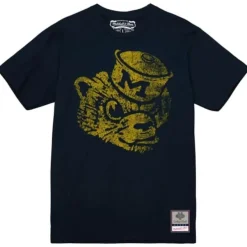 Mitchell & Ness T-Shirts & Tops-Big Logo Tee University Of Michigan