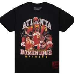 Mitchell & Ness T-Shirts & Tops-Bling Ss Tee Hwc Atlanta Hawks Dominique Wilkins