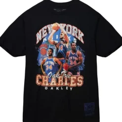 Mitchell & Ness T-Shirts & Tops-Bling Ss Tee Hwc New York Knicks Charles Oakley