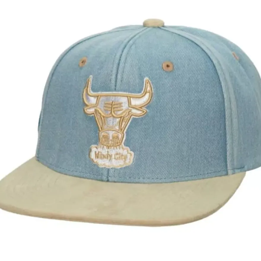 Mitchell & Ness Snapback-Blue Jean Baby Snapback Hwc Chicago Bulls
