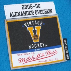 Mitchell & Ness Nhl Blue Line-Blue Line Alexander Ovechkin Washington Capitals White 2005 Jersey