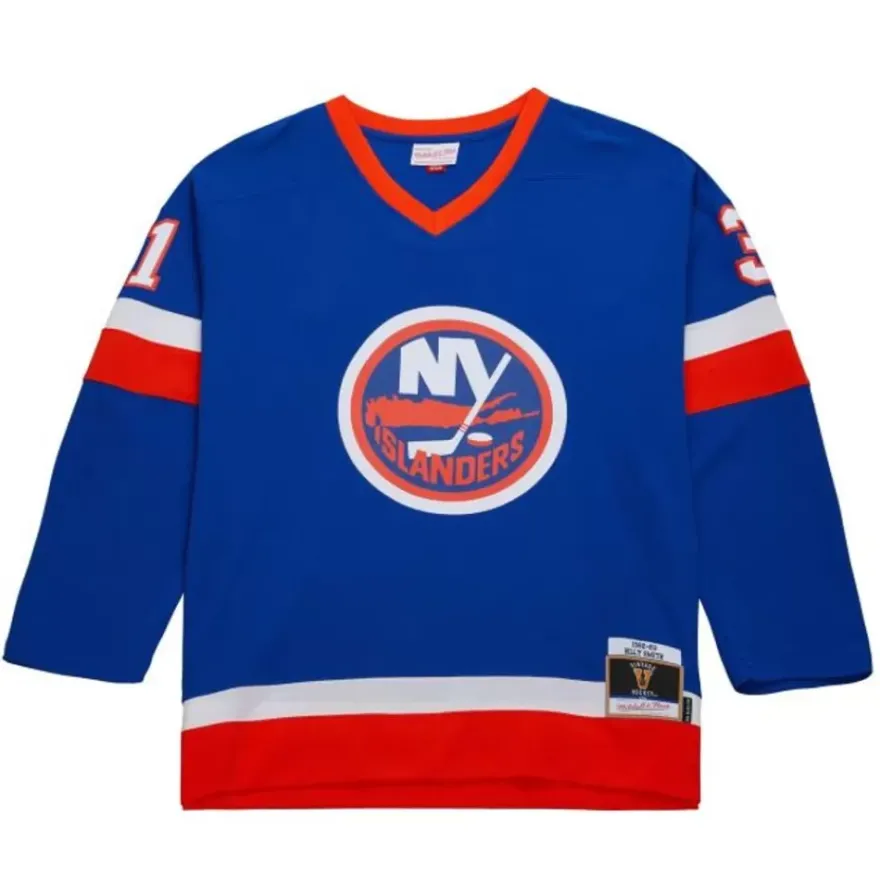Mitchell & Ness Nhl Blue Line-Blue Line Billy Smith New York Islanders Dark 1982 Jersey