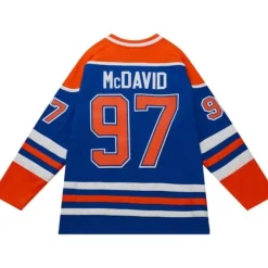 Mitchell & Ness Nhl Blue Line-Blue Line Connor Mcdavid Edmonton Oilers 2015 Jersey