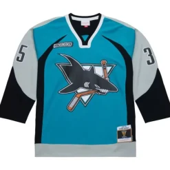 Mitchell & Ness Nhl Blue Line-Blue Line Evgeni Nabokov San Jose Sharks Dark 1999 Jersey