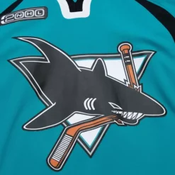 Mitchell & Ness Nhl Blue Line-Blue Line Evgeni Nabokov San Jose Sharks Dark 1999 Jersey
