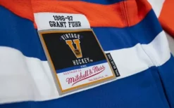 Mitchell & Ness Nhl Blue Line-Blue Line Grant Fuhr Edmonton Oilers 1986 Jersey