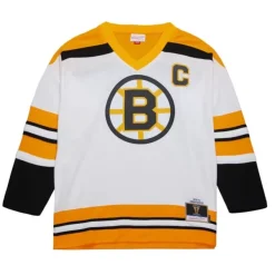 Mitchell & Ness Nhl Blue Line-Blue Line Johnny Bucyk Boston Bruins White 1973 Jersey