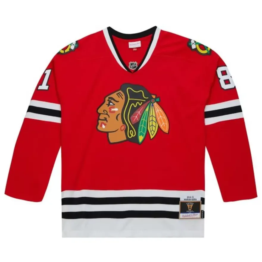 Mitchell & Ness Nhl Blue Line-Blue Line Marian Hossa Chicago Blackhawks Dark 2014 Jersey