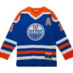 Mitchell & Ness Nhl Blue Line-Blue Line Mark Messier Edmonton Oilers 1986 Jersey
