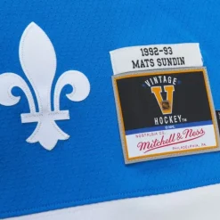 Mitchell & Ness Nhl Blue Line-Blue Line Mats Sundin Quebec Nordiques Dark 1992 Jersey
