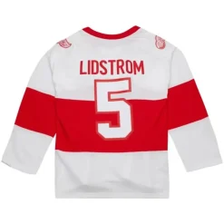Mitchell & Ness Nhl Blue Line-Blue Line Nicklas Lidstrom Detroit Red Wings White 2008 Jersey