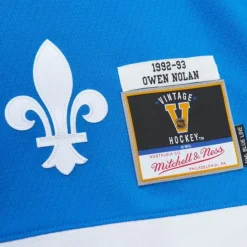 Mitchell & Ness Nhl Blue Line-Blue Line Owen Nolan Quebec Nordiques Dark 1992 Jersey
