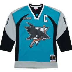 Mitchell & Ness Nhl Blue Line-Blue Line Owen Nolan San Jose Sharks Dark 1999 Jersey