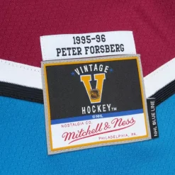Mitchell & Ness Nhl Blue Line-Blue Line Peter Forsberg Colorado Avalanche Dark 1995 Jersey