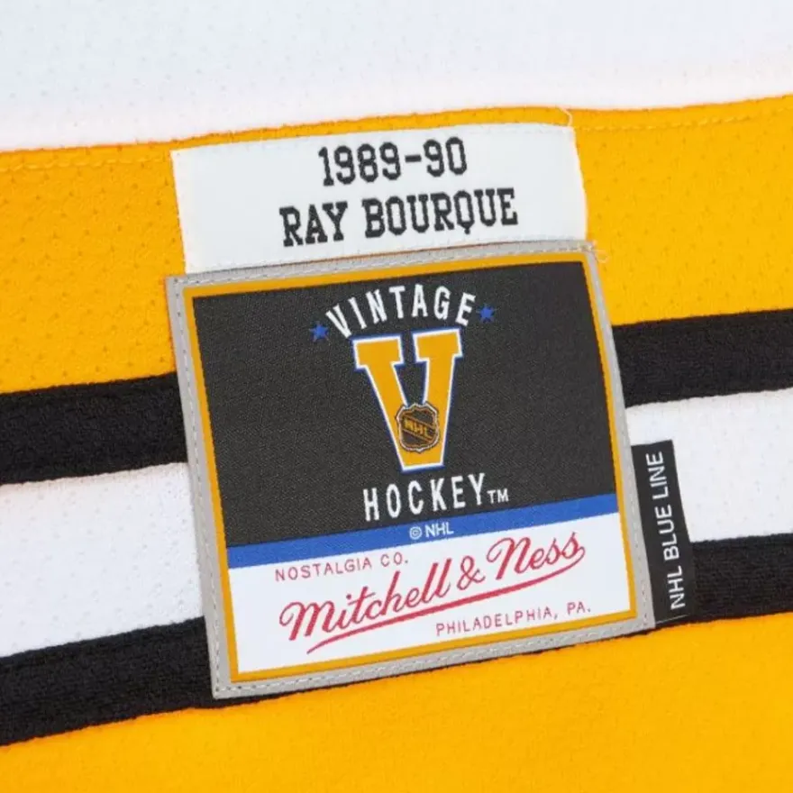 Mitchell & Ness Nhl Blue Line-Blue Line Ray Bourque Boston Bruins White 1989 Jersey