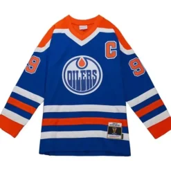 Mitchell & Ness Nhl Blue Line-Blue Line Wayne Gretzky Edmonton Oilers 1986 Jersey