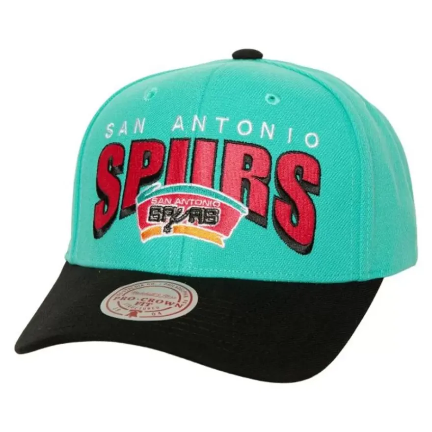 Mitchell & Ness Snapback-Boom Text Pro Snapback Hwc San Antonio Spurs