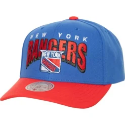 Mitchell & Ness Snapback-Boom Text Pro Snapback Vntg New York Rangers