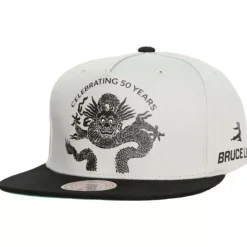 Mitchell & Ness Snapback-Branded Bruce Lee Celebrating 50 Years Snapback