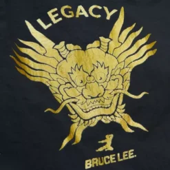 Mitchell & Ness Shorts-Branded Bruce Lee Dragon'S Head Script Nylon Shorts