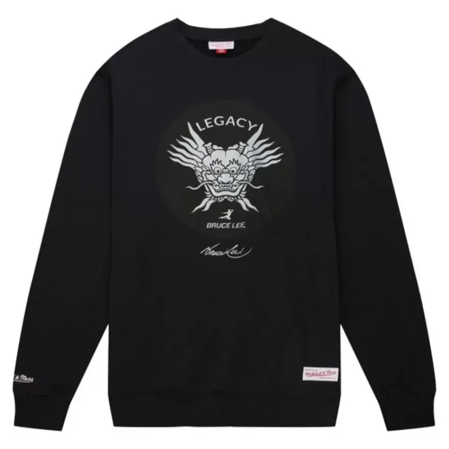 Mitchell & Ness Hoodies & Sweatshirts-Branded Bruce Lee Legacy Crewneck