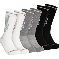 Mitchell & Ness Accessories-Branded M&N 1904 3-Pack Crew Socks