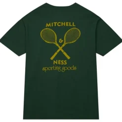 Mitchell & Ness T-Shirts & Tops-Branded M&N Gt Graphic Racquet Tee