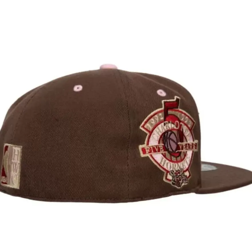 Mitchell & Ness Fitted-Brown Sugar Bacon Fitted Hat Hwc Charlotte Hornets